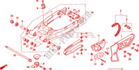 SWINGARM   CHAIN CASE for Honda XR 250 R 2000