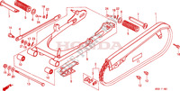 REAR ARM   CHAIN CASE (2) for Honda H 100 1988