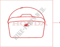 TOP BOX INNERBAG for Honda AROBASE 125 STOP AND GO 2004