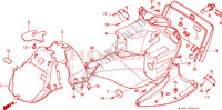 FRONT FENDER   LEG SHIELD (CH125J/L/M/N/P/R) for Honda CH 125 SPACY 1992