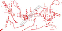 HANDLE LEVER/SWITCH/CABLE  for Honda CBR 125 BLEU 2005