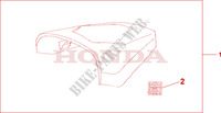 REAR SEAT COWL   BLACK for Honda CBR 125 BLACK 2010