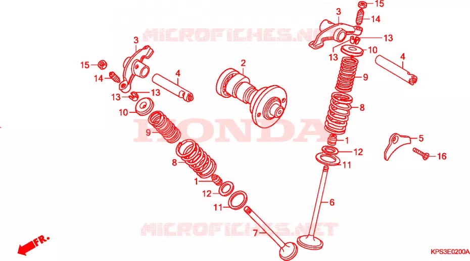 CAMSHAFT Honda MOTO 230 CRF 2008  CRF230F8