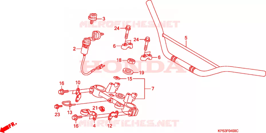 HANDLEBAR Honda MOTO 230 CRF 2003  CRF230F3