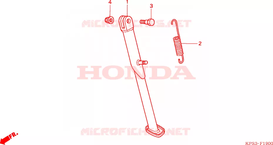 SIDE STAND Honda MOTO 230 CRF 2003  CRF230F3
