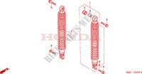 REAR SHOCK ABSORBER for Honda S WING 150 FES SPECIAL 2007