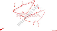 SIDE COVERS for Honda CRF 80 2006