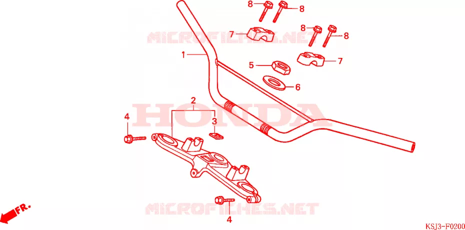 HANDLEBAR Honda MOTO 80 CRF 2004  CRF80F4