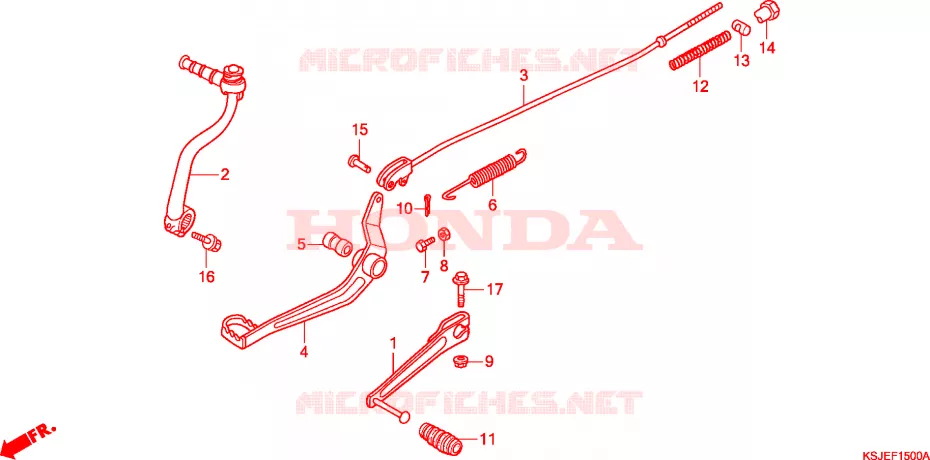 PEDAL Honda MOTO 80 CRF 2011  CRF80F9