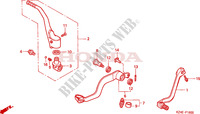 KICK STARTER ARM   BRAKE PEDAL   GEAR LEVER for Honda CR 125 R 2000
