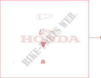 MIRROR DEFLECTOR KIT for Honda PAN EUROPEAN ST 11000 50EME ANNIVERSAIRE 1999