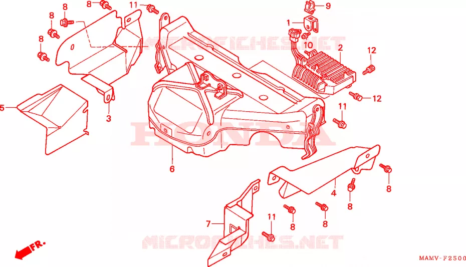 CHAMBER PROTECTOR Honda MOTO 1500 GOLD-WING 1999  GL1500AX
