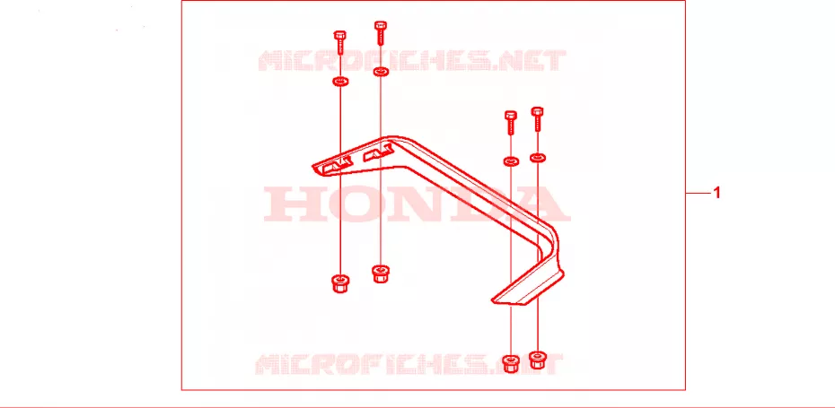 TRUNK LOW SPOILER R176 Honda MOTO 1500 GOLD-WING 2000  GL1500AY