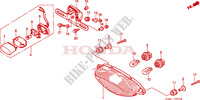 TAILLIGHT for Honda VTR 1000 SUPER HAWK BLUE 2003