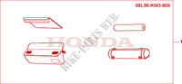 HANDLEBAR POUCH DX for Honda XL 1000 VARADERO ABS 2005