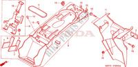 REAR FENDER for Honda XL 1000 VARADERO BLEU ROUGE 2006