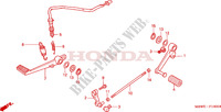 BRAKE PEDAL for Honda CBR 600 F 34HP 2002