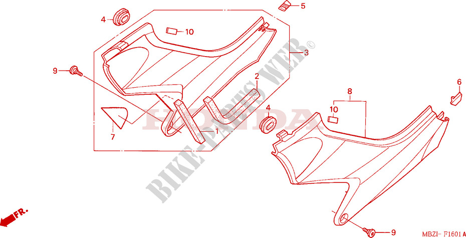 SIDE COVERS (CB600F3/4/5/6) for Honda CB 600 F HORNET 2006