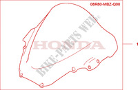 HIGHWIND SCREEN HORNET S for Honda CB 600 F HORNET 2001