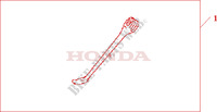 CHROME SIDE STAND for Honda GL 1800 GOLD WING ABS 2001