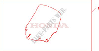 LARGE WINDSCREEN for Honda GL 1800 GOLD WING ABS 30TH 2005