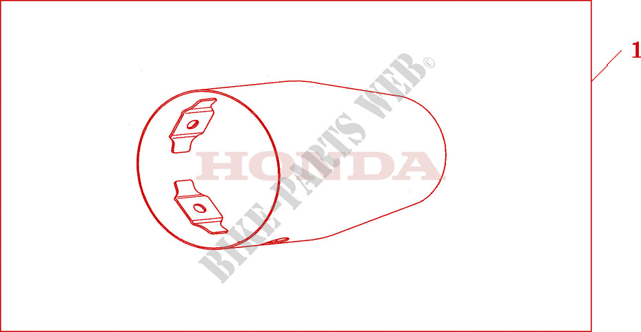 TAPERED EXHAUST PIPE COVER for Honda GL 1800 GOLD WING ABS 2001