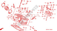 REAR CYLINDER HEAD for Honda TRANSALP 650 34HP 2002