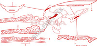 STICKERS for Honda TRANSALP 650 EK 2005