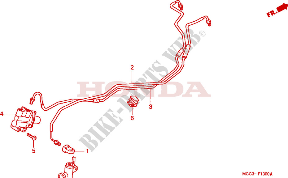 BRAKE CONTROL VALVE for Honda CB 1100 X11 2000
