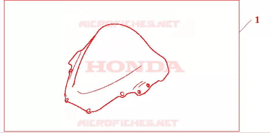 HIGHWIND SCREEN HORNET S Honda MOTO 1000 SP 2003  VTR1000SP3