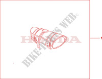 LEATHER FRONT BAG for Honda VTX 1800 C 2002