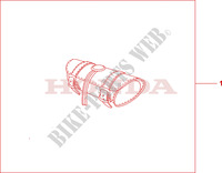 LEATHER FRONT BAG for Honda SHADOW VT 750 SPIRIT D 2001
