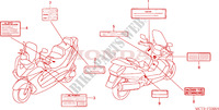 CAUTION LABEL for Honda SILVER WING 600 2005