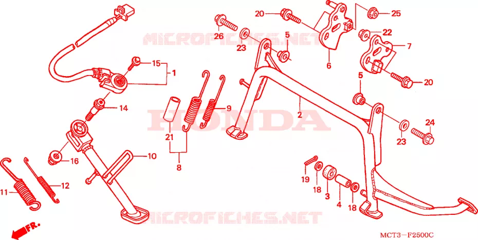 STAND Honda SCOOTER 600 SILVERWING 2003  FJS600D3