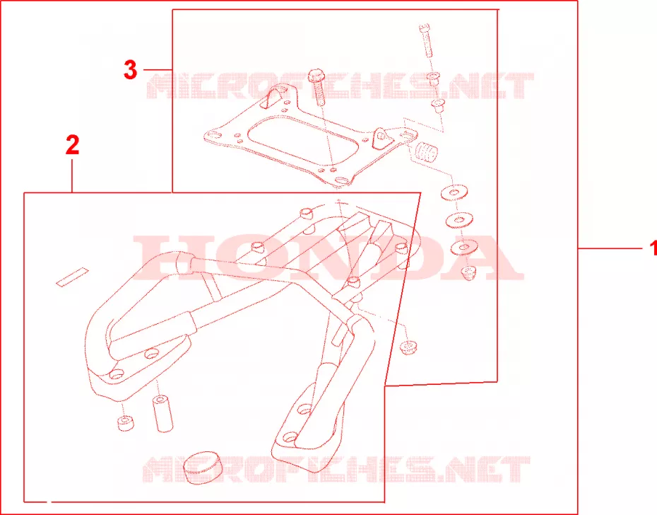 LUGGAGE RACK Honda MOTO 800 VFR 2003  VFR800A2