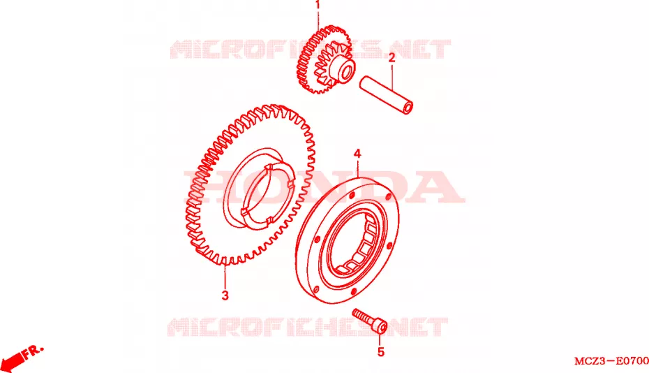 STARTER MOTOR CLUTCH Honda MOTO 900 HORNET 2005  CB900F4