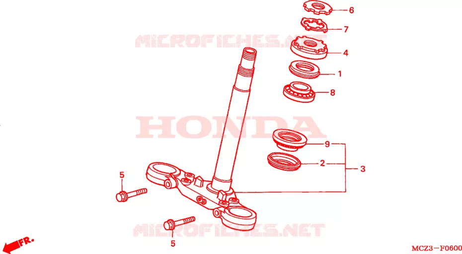 STEERING DAMPER Honda MOTO 900 HORNET 2007  CB900F5