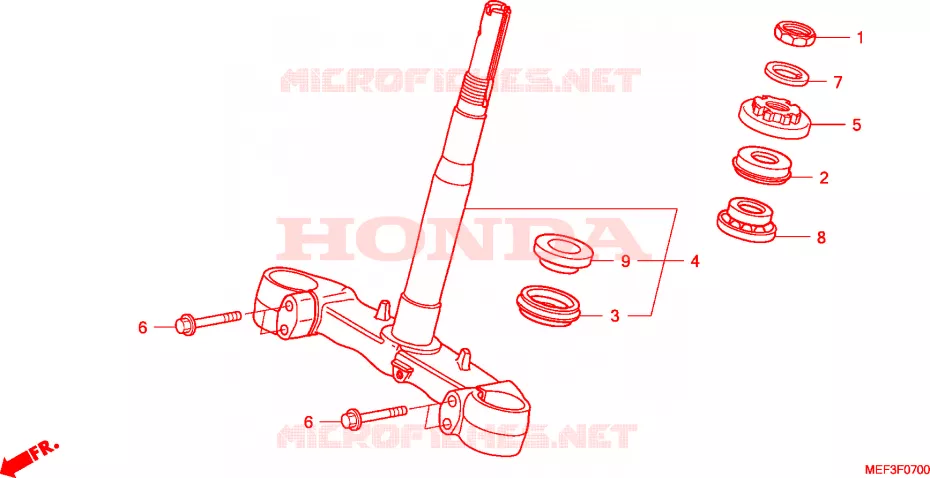 STEERING DAMPER Honda SCOOTER 400 SILVERWING 2012  FJS400D9