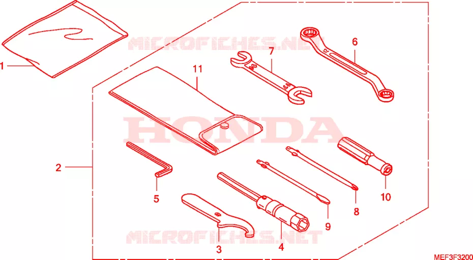 TOOL Honda SCOOTER 400 SILVERWING 2015  FJS400D9