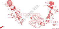 CRANKSHAFT for Honda SHADOW VT 750 AERO ABS 2005