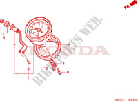METER for Honda SHADOW VT 750 avec sacoches 2006