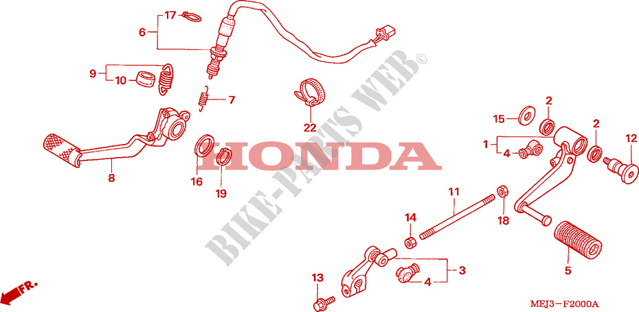 PEDAL for Honda CB 1300 2003