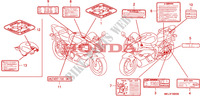 CAUTION LABEL for Honda CBR 1000 RR FIREBLADE 2005