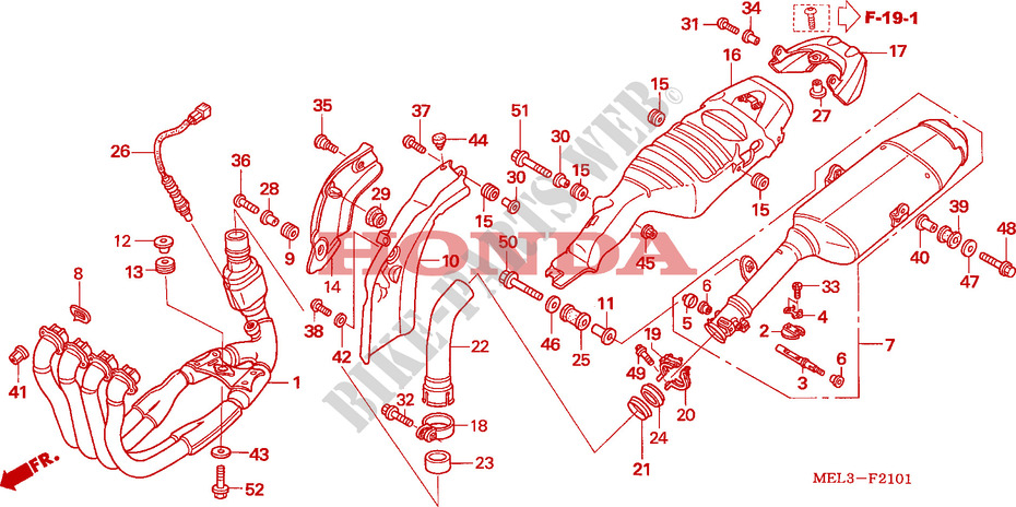 EXHAUST MUFFLER for Honda CBR 1000 RR FIREBLADE HRC 2007
