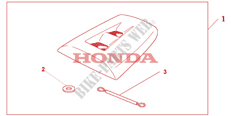SEAT COWL*NH341P* for Honda CBR 1000 RR FIREBLADE 2004