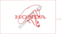 FRONT FENDER for Honda CBR 600 RR ABS GRIS ORANGE 2011
