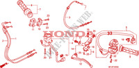 LEVER   SWITCH   CABLE for Honda CBR 600 RR ALARANJADO CINZA 2011