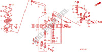 REAR BRAKE MASTER CYLINDER  for Honda CBR 600 RR ABS GRIS ORANGE 2011