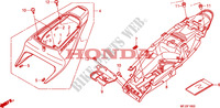 REAR COWL for Honda CBR 600 RR ALARANJADO CINZA 2011