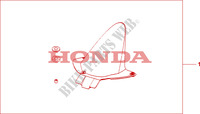 REAR FENDER for Honda CBR 600 RR ABS GRIS ORANGE 2011